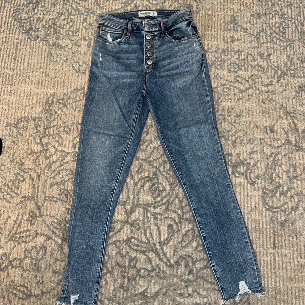 Abercrombie Super Skinny Ankle High Rise